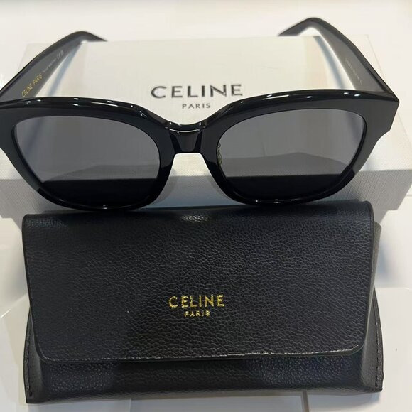 CELINE TRIOMPHE CL 40222F BLACK SUNGLASSES - Picture 1 of 7